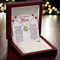 To My Beautiful Mom - Taught me from right and wrong 18K Yellow Gold Finish / Luxury Box w/LED Light Jewelry Giftinum