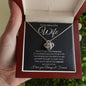 To My Beautiful Wife Necklace - Never Forget 18K Yellow Gold Finish / Standard Box Jewelry Giftinum