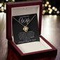 To My Beautiful Wife Necklace - Never Forget 18K Yellow Gold Finish / Luxury Box w/LED Jewelry Giftinum
