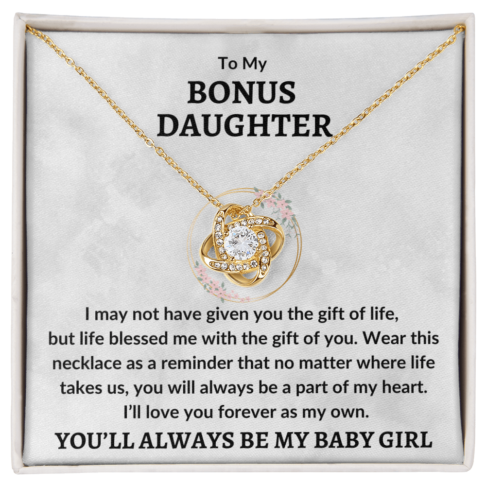 To My Bonus Daughter - Always my baby girl 18K Yellow Gold Finish / Standard Box Jewelry Giftinum