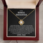 To My Bonus Daughter - Care for you as my own 18K Yellow Gold Finish / Luxury Box Jewelry Giftinum
