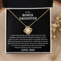 To My Bonus Daughter - Care for you as my own 14K White Gold Finish / Standard Box Jewelry Giftinum