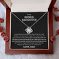 To My Bonus Daughter - Care for you as my own 14K White Gold Finish / Standard Box Jewelry Giftinum