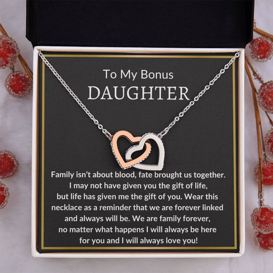 To My Bonus Daughter | Fate brought us together 14k White Gold Finish / Standard Box Jewelry Giftinum
