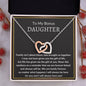 To My Bonus Daughter | Fate brought us together 14k White Gold Finish / Standard Box Jewelry Giftinum