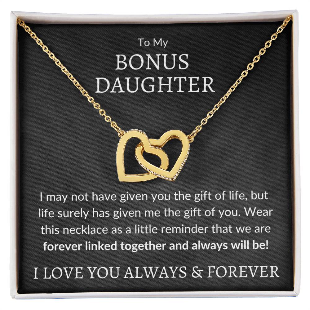 Gift of You™ - Bonus Daughter Necklace 14k White Gold Finish / Standard Box Jewelry Giftinum
