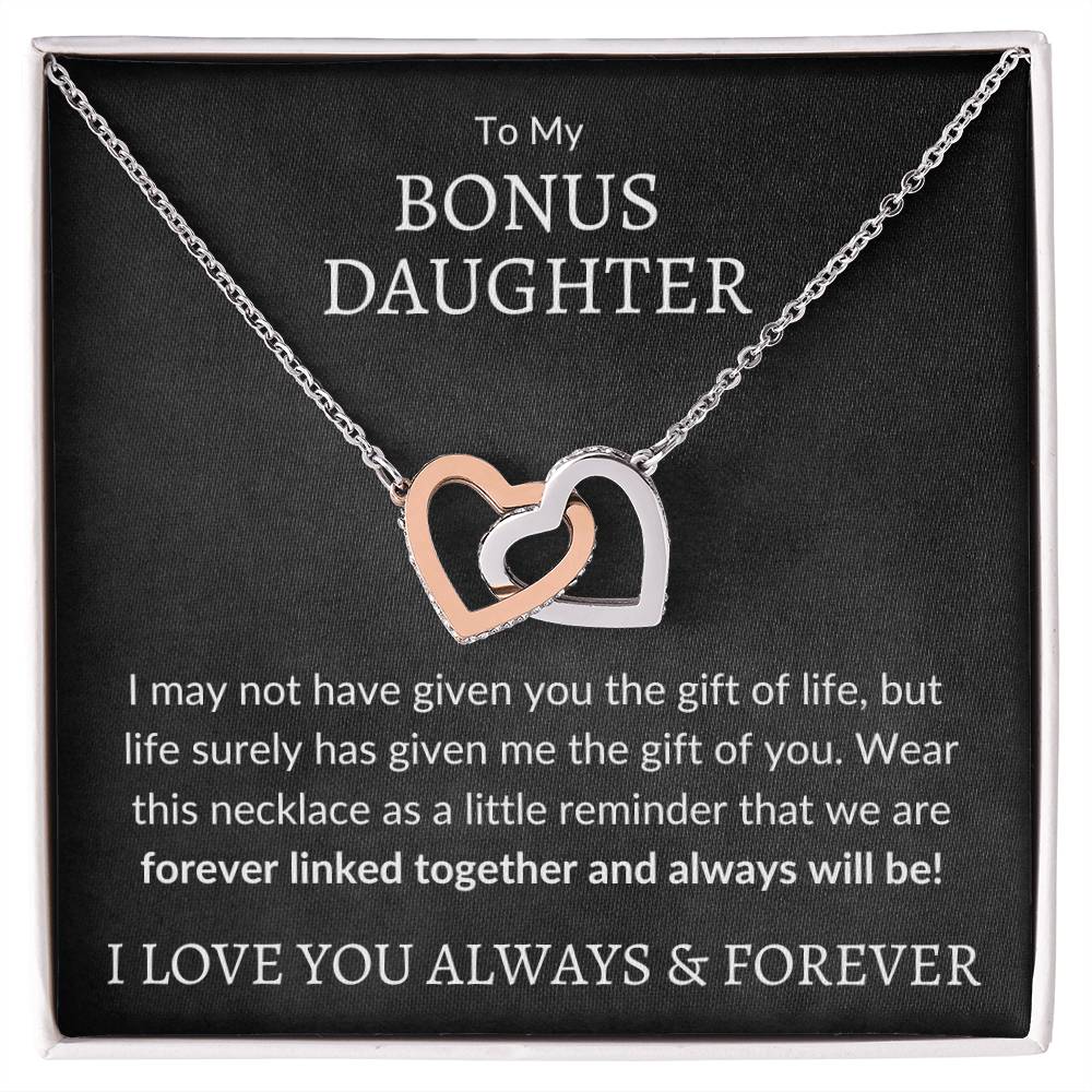 Gift of You™ - Bonus Daughter Necklace 14k White Gold Finish / Standard Box Jewelry Giftinum
