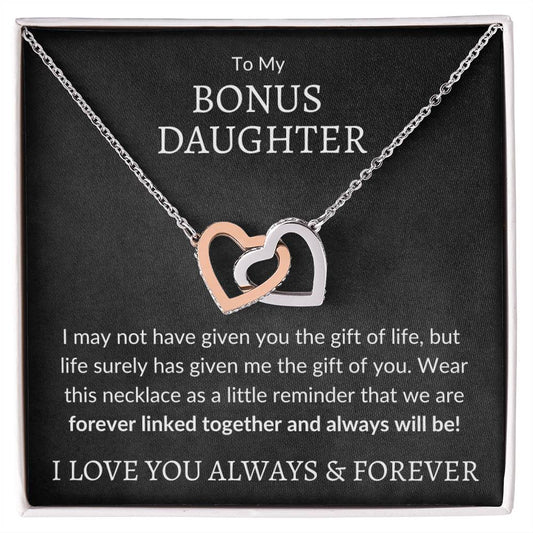 Gift of You™ - Bonus Daughter Necklace 14k White Gold Finish / Standard Box Jewelry Giftinum
