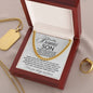 To My Bonus Son Necklace | Life Gave Me You Cuban Link Chain Stainless Steel / Standard Box Jewelry Giftinum