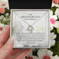 To My Bridesmaid - You are such an amazing friend 14K White Gold Finish / Two-Toned Box Jewelry Giftinum