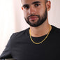 To My Dad-Always Be Loved Cuban Link Chain 14K Yellow Gold Finish / Standard Box Jewelry Giftinum