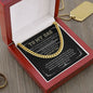 To My Dad-Always Be Loved Cuban Link Chain 14K Yellow Gold Finish / Luxury Box Jewelry Giftinum