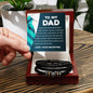 To My Dad - Always Loved Bracelett Luxury Box w/LED Jewelry Giftinum