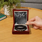 To my dad baby angel bracelet Two Tone Box Jewelry Giftinum