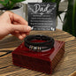 To my dad baby angel bracelet Two Tone Box Jewelry Giftinum