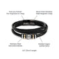 To my Dad - Countless Things Bracelett Two Tone Box Jewelry Giftinum
