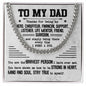 To My Dad - Thanks For Being My Hero Stainless Steel / Two-Toned Box Jewelry Giftinum