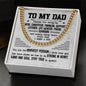 To My Dad - Thanks For Being My Hero Stainless Steel / Two-Toned Box Jewelry Giftinum