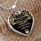 To My Daughter Gold Luxury Heart Necklace Luxury Necklace (Silver) / No Jewelry Giftinum