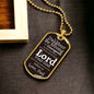 To My Daughter | Lord your God will be with you Military Chain (Silver) / No Jewelry Giftinum