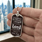 To My Daughter | Lord your God will be with you Military Chain (Silver) / No Jewelry Giftinum
