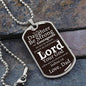 To My Daughter | Lord your God will be with you Military Chain (Silver) / No Jewelry Giftinum