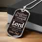 To My Daughter | Lord your God will be with you Military Chain (Silver) / No Jewelry Giftinum