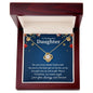 To My Daughter Love Knot Necklace - Do you know what? 14K White Gold Finish / Standard Box Jewelry Giftinum