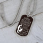 To My Daughter Necklace | Once upon a time Military Chain (Silver) / No Jewelry Giftinum