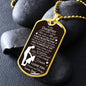 To My Daughter Necklace | Once upon a time Military Chain (Silver) / No Jewelry Giftinum