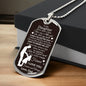 To My Daughter Necklace | Once upon a time Military Chain (Silver) / No Jewelry Giftinum