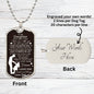 To My Daughter Necklace | Once upon a time Military Chain (Silver) / Yes Jewelry Giftinum