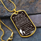 To My Daughter Necklace | There was a little girl Military Chain (Gold) / No Jewelry Giftinum