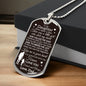 To My Daughter Necklace | There was a little girl Military Chain (Silver) / No Jewelry Giftinum