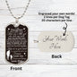 To My Daughter Necklace | There was a little girl Military Chain (Silver) / Yes Jewelry Giftinum