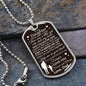 To My Daughter Necklace | There was a little girl Military Chain (Silver) / No Jewelry Giftinum