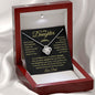 To My Daughter - Never Forget 14K White Gold Finish / Luxury Box w/LED Jewelry Giftinum