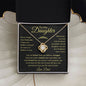 To My Daughter - Never Forget 18K Yellow Gold Finish / Two-Toned Box Jewelry Giftinum
