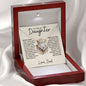 To My Daughter - Never Forget 14K White Gold Finish / Two-Toned Box Jewelry Giftinum