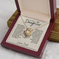 To My Daughter - Never Forget 14K White Gold Finish / Two-Toned Box Jewelry Giftinum
