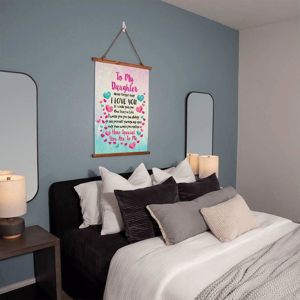 To My Daughter Wall Tapestry - Never forget Default Title Jewelry Giftinum