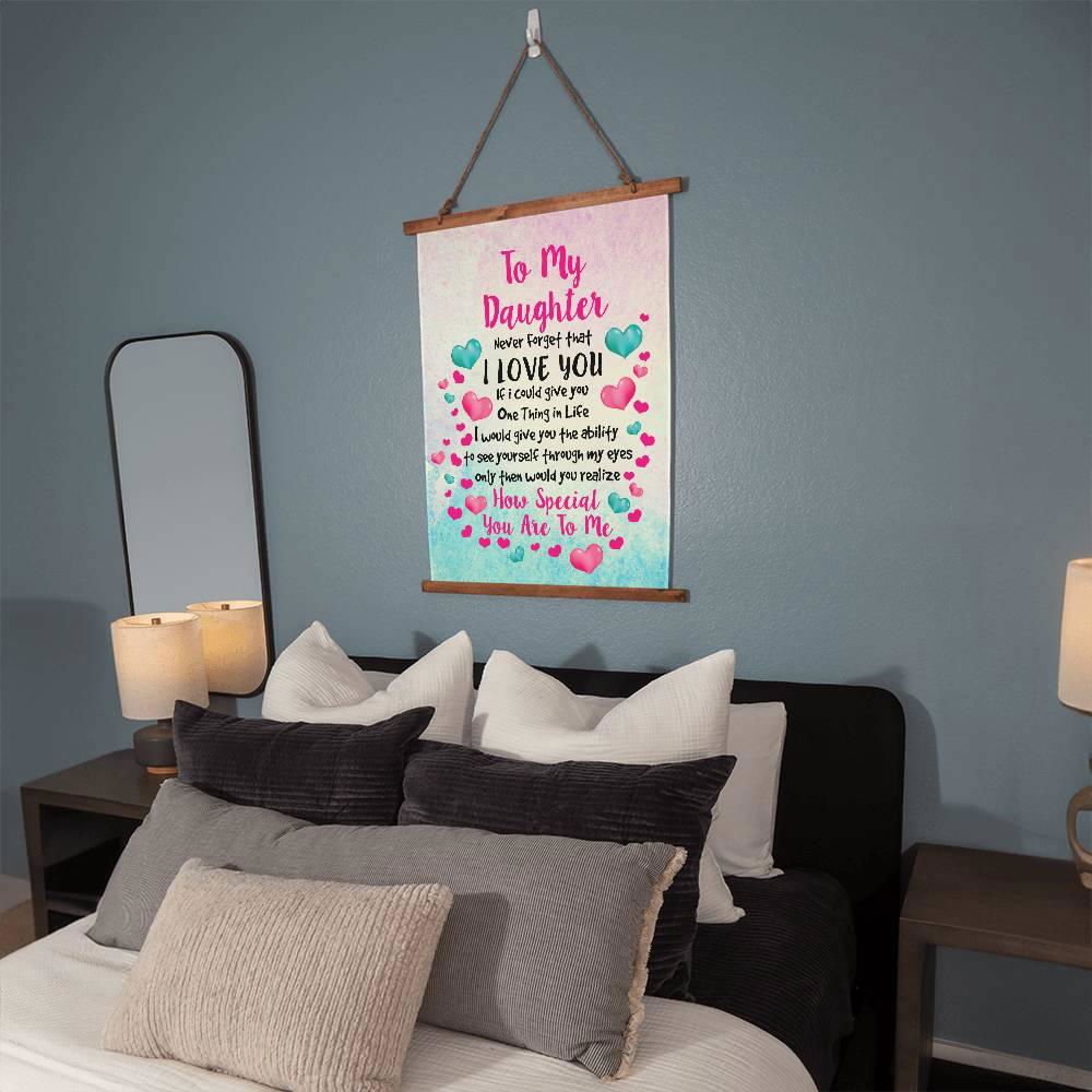 To My Daughter Wall Tapestry - Never forget Default Title Jewelry Giftinum