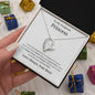 To My Gorgeous Princess Forever Love Necklace - You're my sword 14k White Gold Finish / Two-Toned Box Jewelry Giftinum