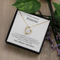 To My Gorgeous Princess Forever Love Necklace - You're my sword 14k White Gold Finish / Two-Toned Box Jewelry Giftinum