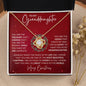 To My Granddaughter Necklace - You are the treasure 18K Yellow Gold Finish / Two-Toned Box Jewelry Giftinum