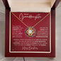 To My Granddaughter Necklace - You are the treasure 18K Yellow Gold Finish / Luxury Box w/LED Jewelry Giftinum