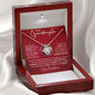To My Granddaughter Necklace - You are the treasure 14K White Gold Finish / Luxury Box w/LED Jewelry Giftinum
