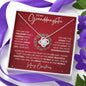 To My Granddaughter Necklace - You are the treasure 14K White Gold Finish / Two-Toned Box Jewelry Giftinum