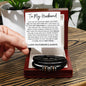 To My Husband Bracelet - Not your first date Two Tone Box Jewelry Giftinum