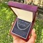 To My Man Cuban Link Chain - Promise Necklace 14K Yellow Gold Finish / Standard Box Jewelry Giftinum
